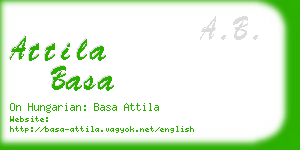 attila basa business card